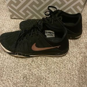 Black rose gold Nikes 8